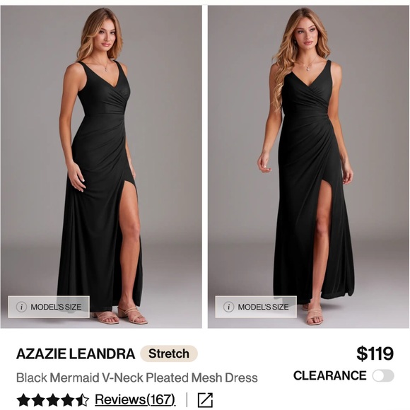 Azazie Black Maxi Dress - Picture 1 of 15